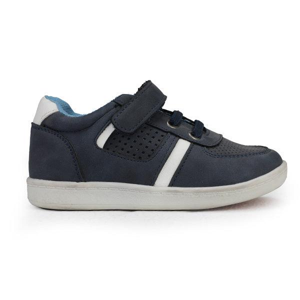 angreb At bygge høste NAVY BLUE VELCRO LOW BOYS SNEAKERS