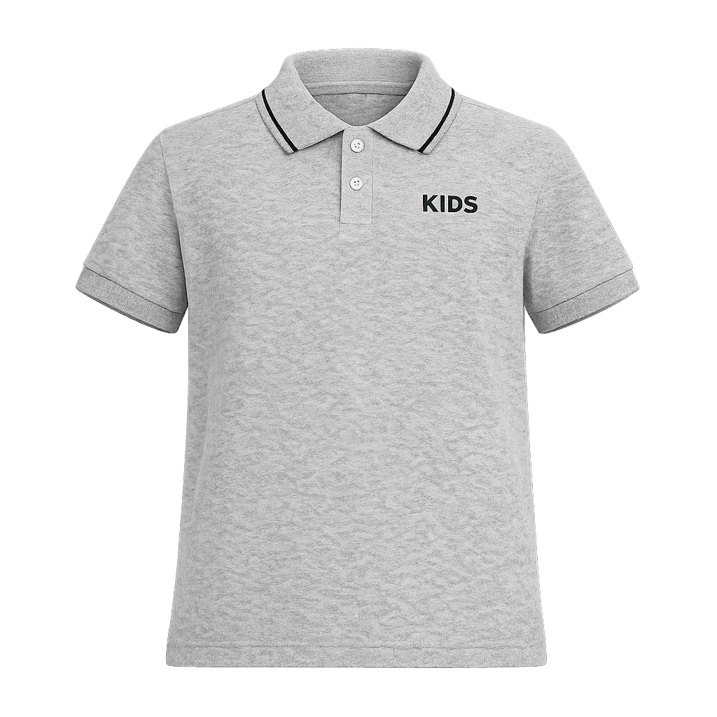 GREY S/S POLO TSHIRT Image