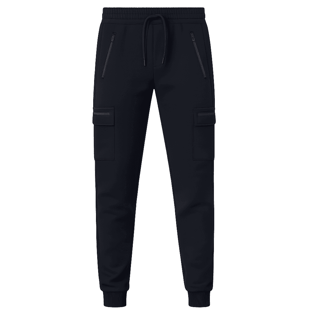 BLACK CARGO JOGGERS
