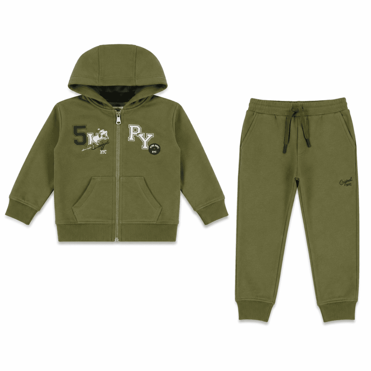 GREEN HOODIE & JOGGER SET