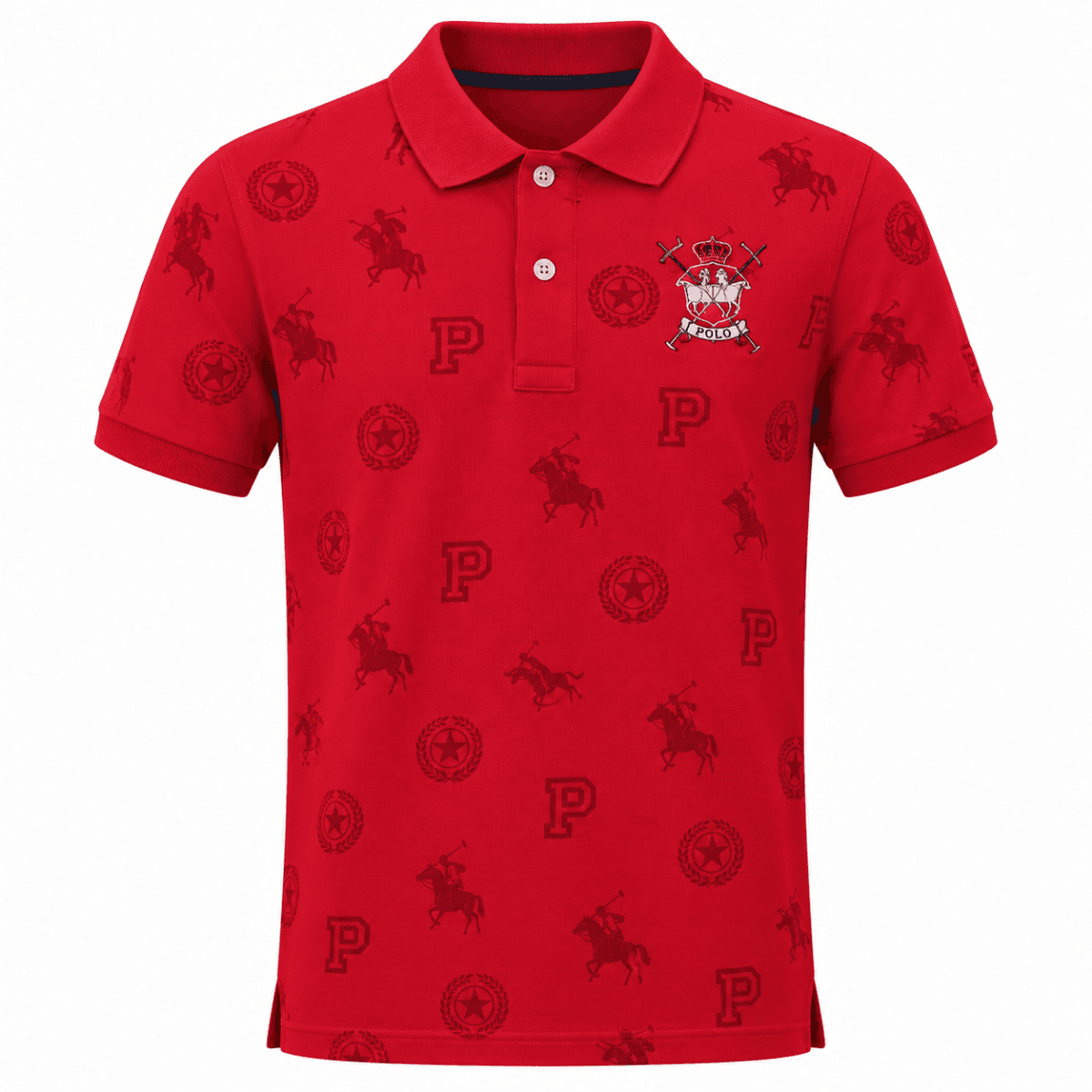 RED S/S POLO T SHIRT