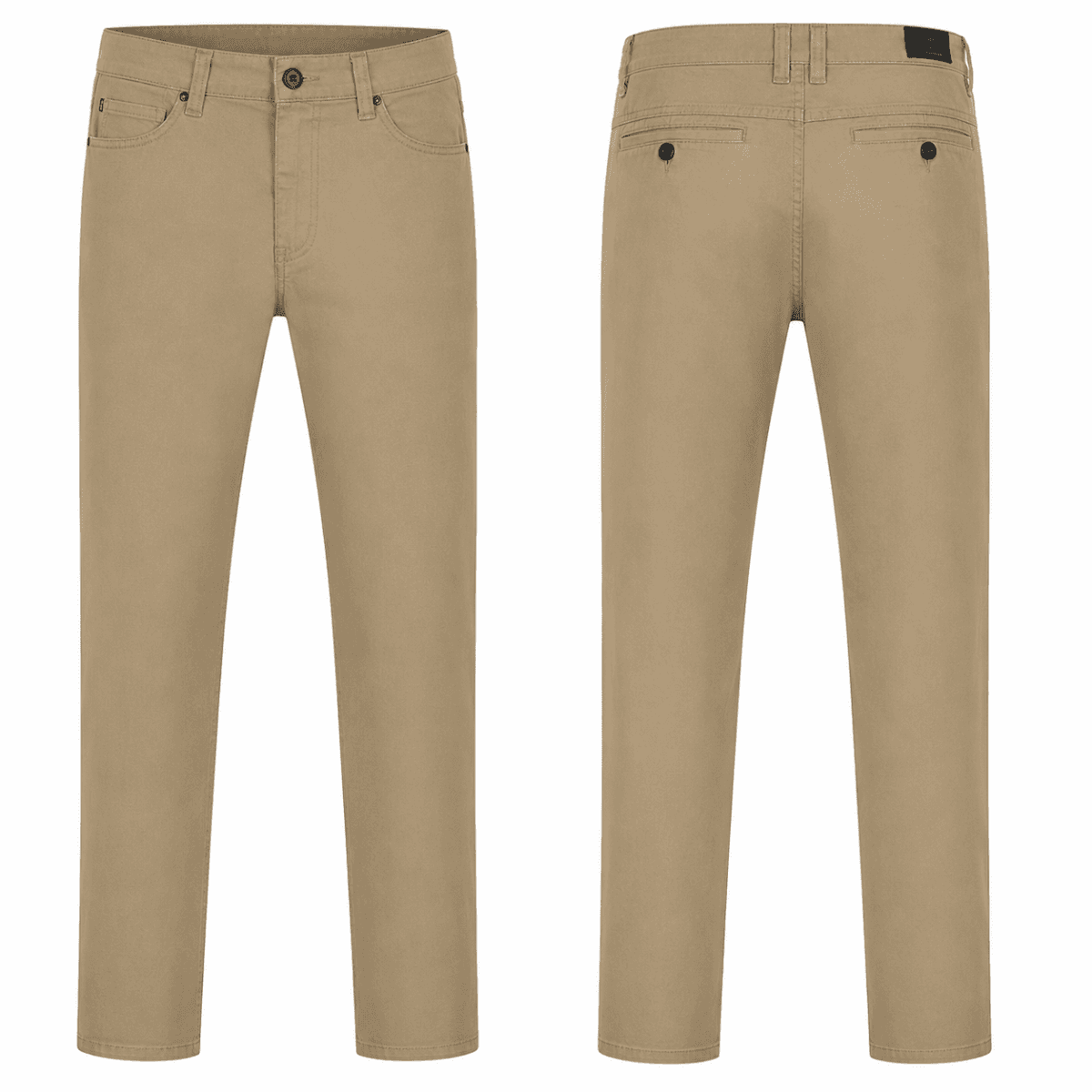 BEIGE BASIC TROUSERS