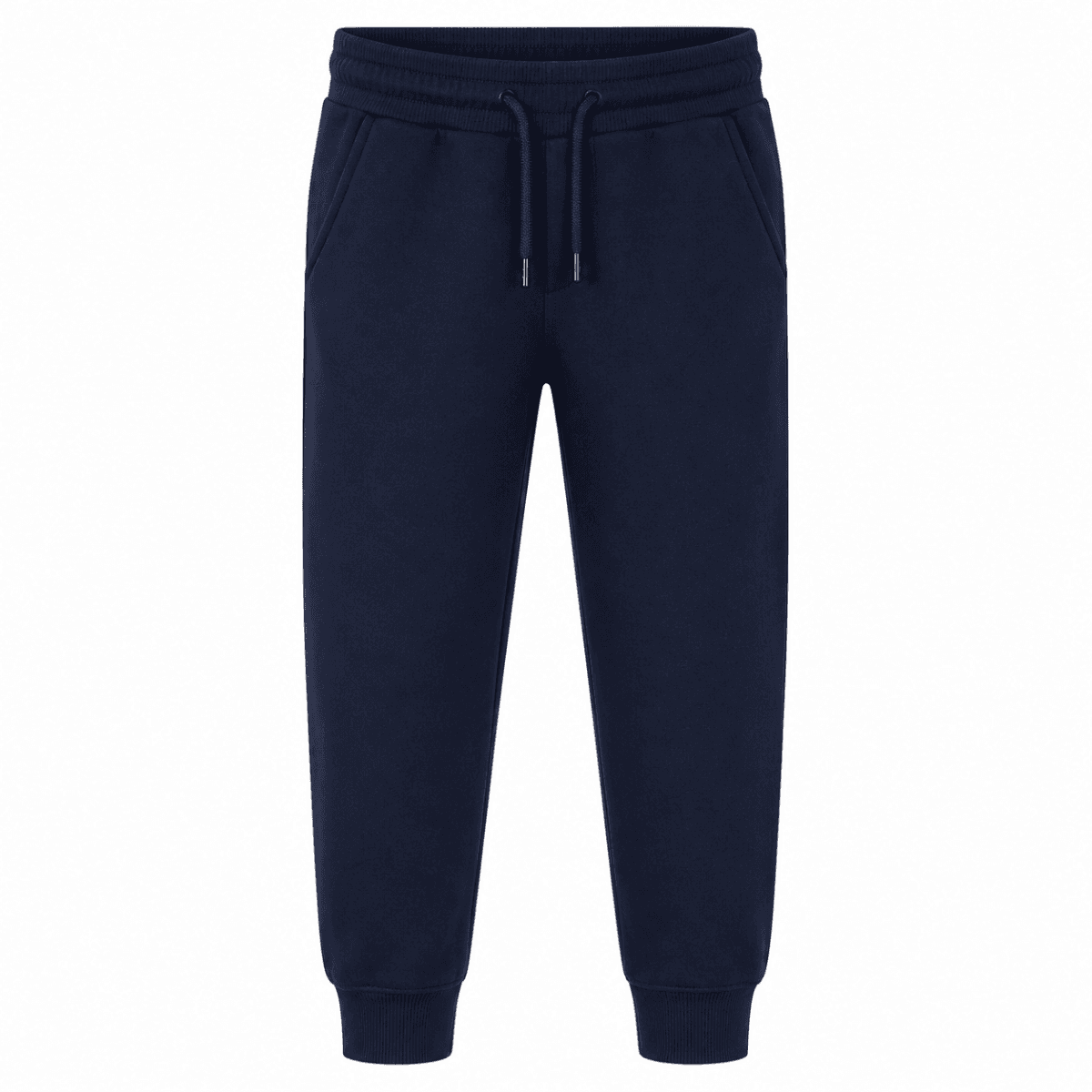NAVY CUFFED FLEECE JOGGERS