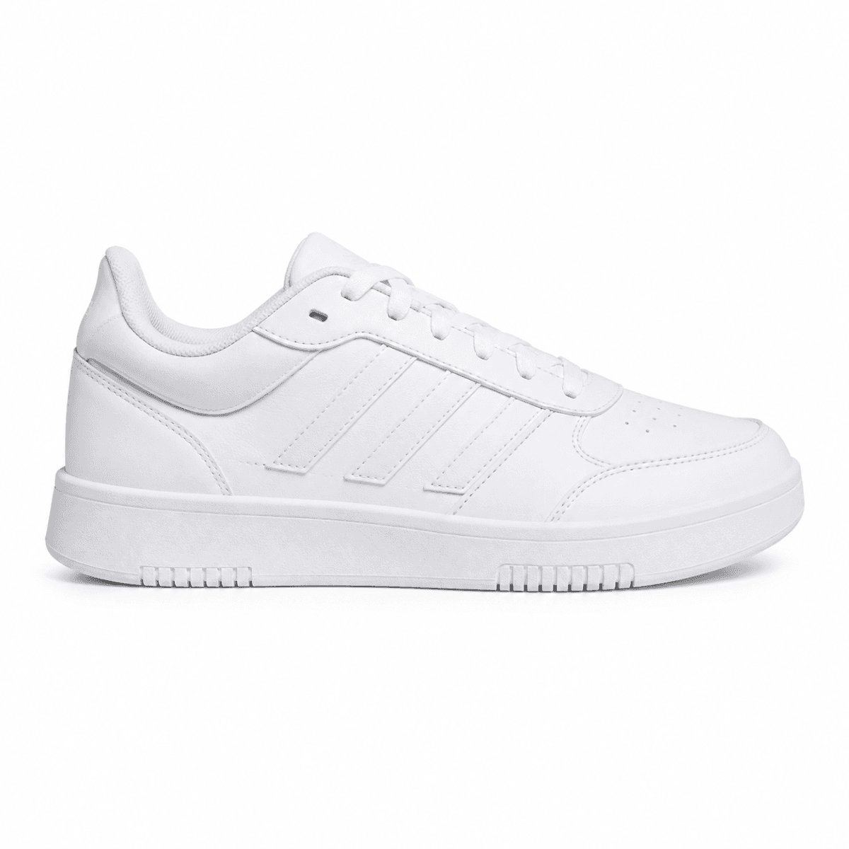 WHITE LACE UP ADIDAS SNEAKERS Image