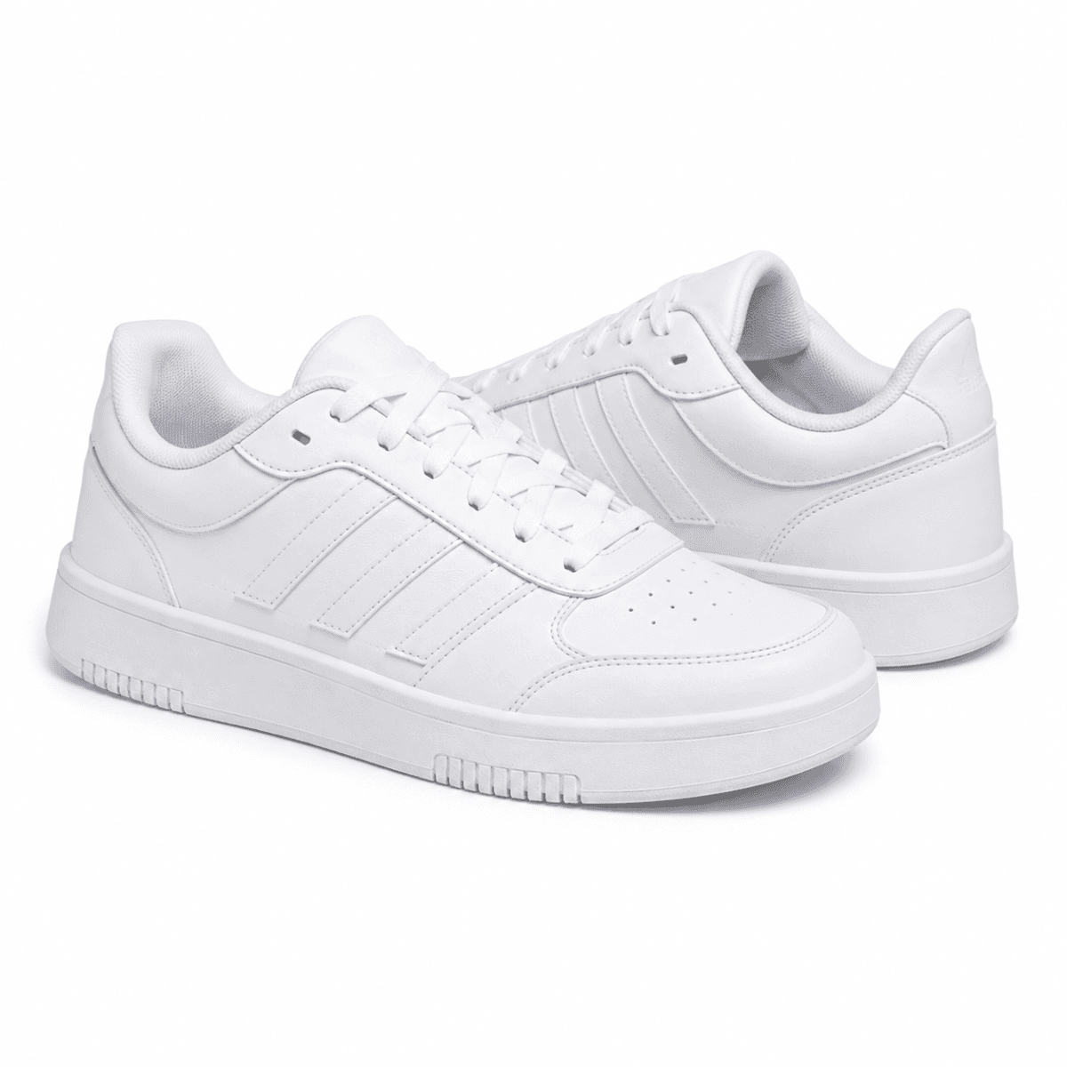 WHITE LACE UP ADIDAS SNEAKERS
