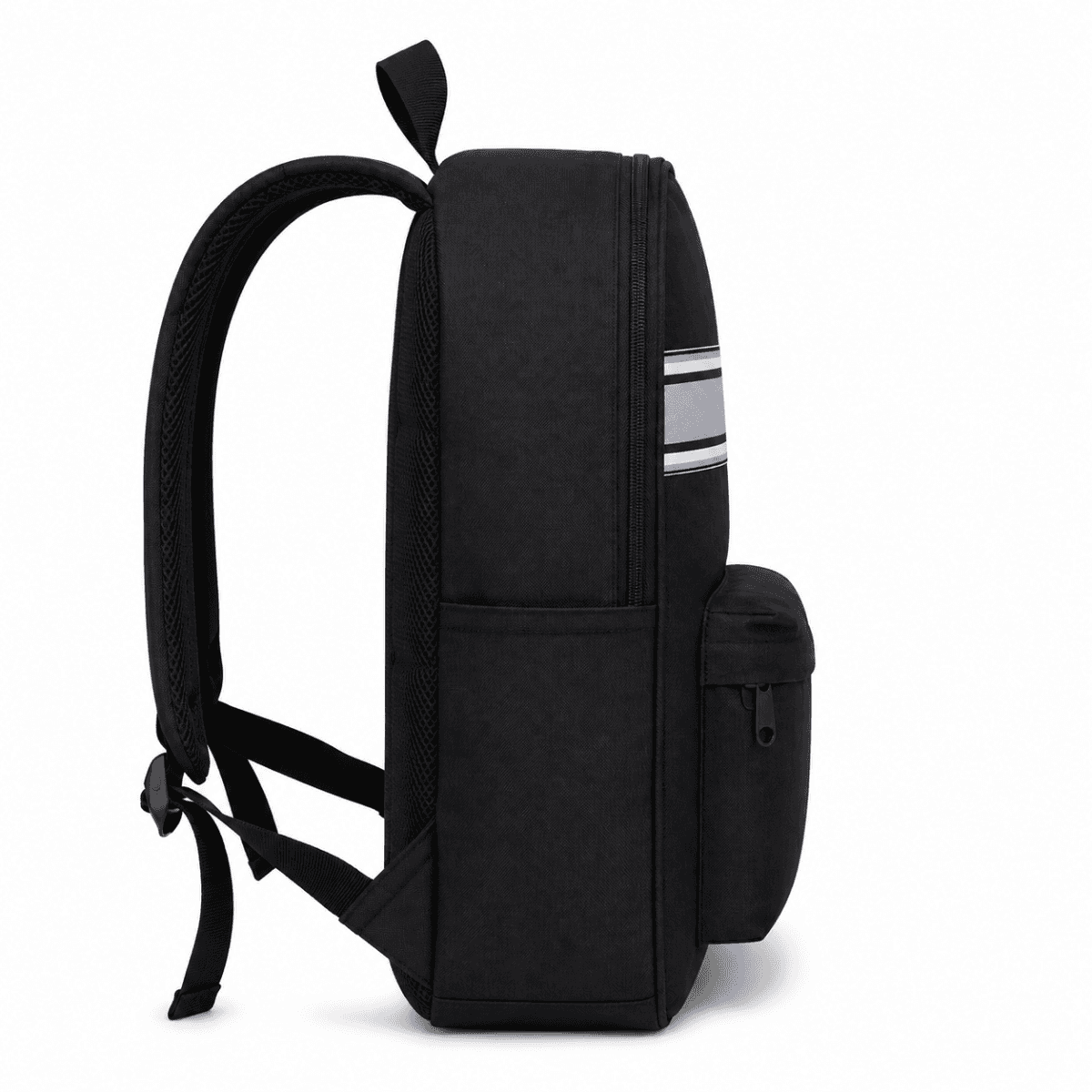 CLASSIC BACK-TO-SCHOOL STRIPES BACKPACK - Black