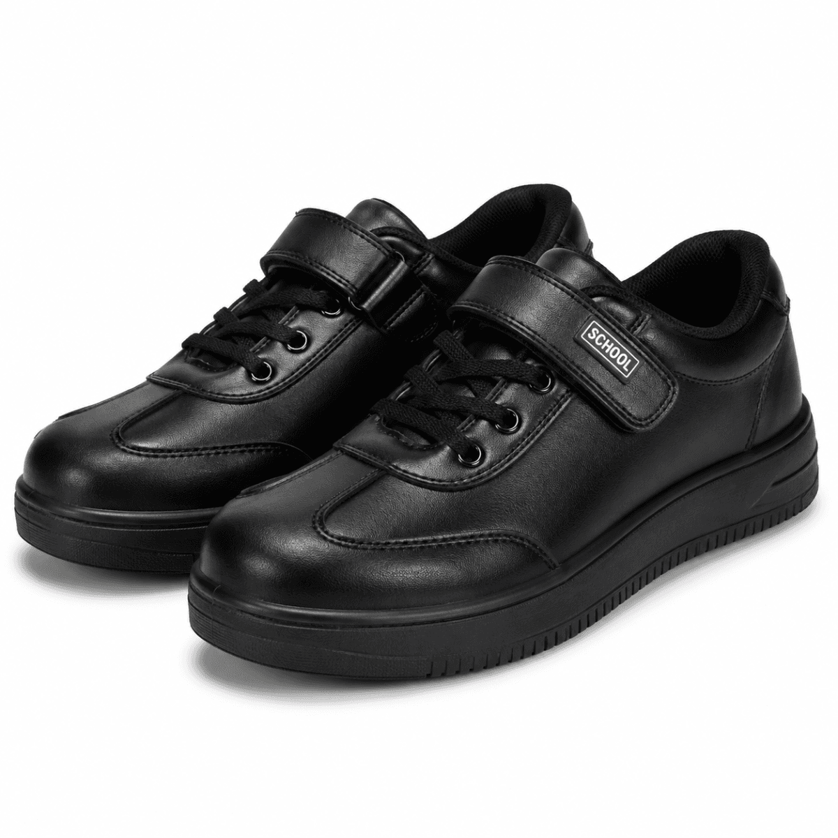BLACK LACE UP SCHOOL SHOES