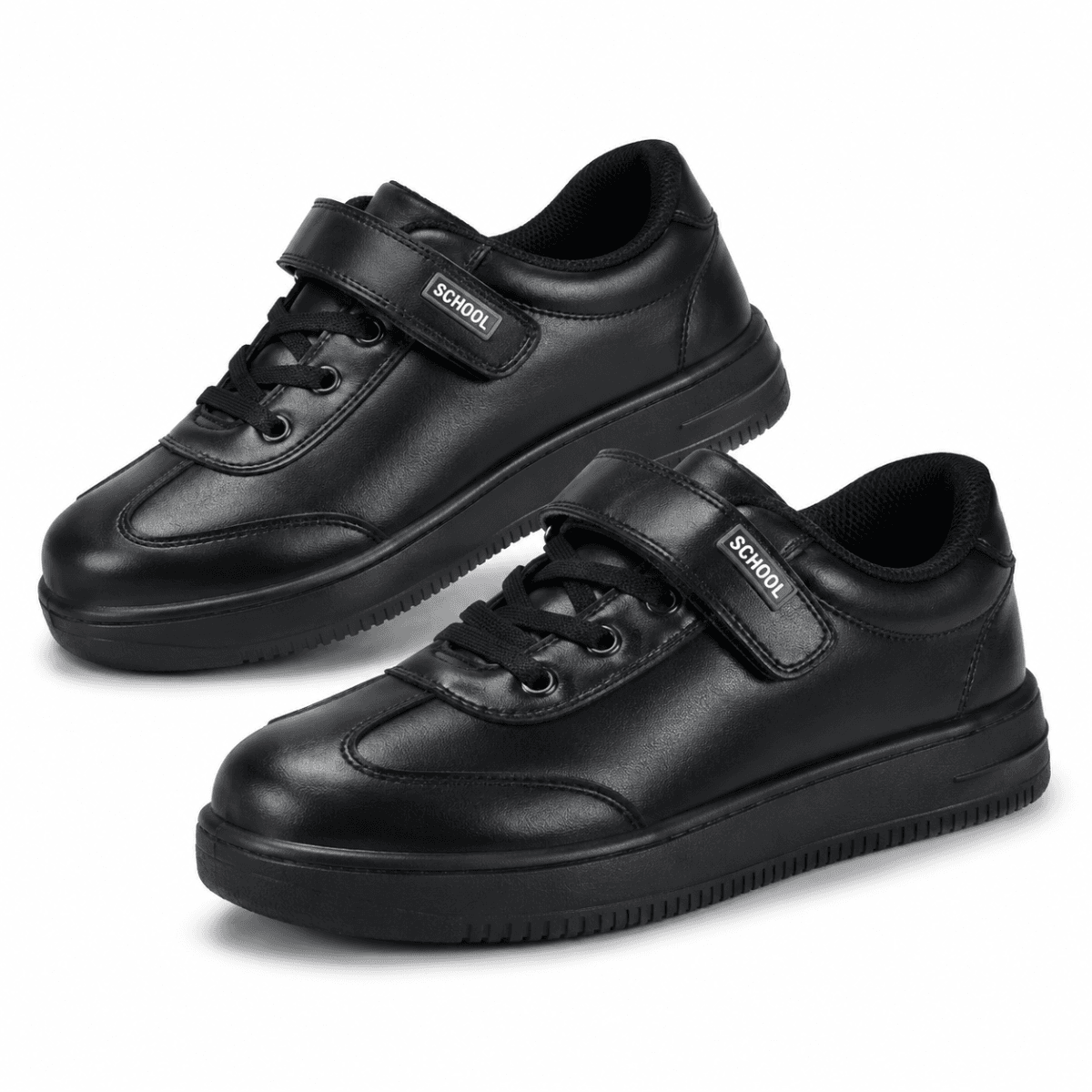 BLACK LACE UP SCHOOL SHOES