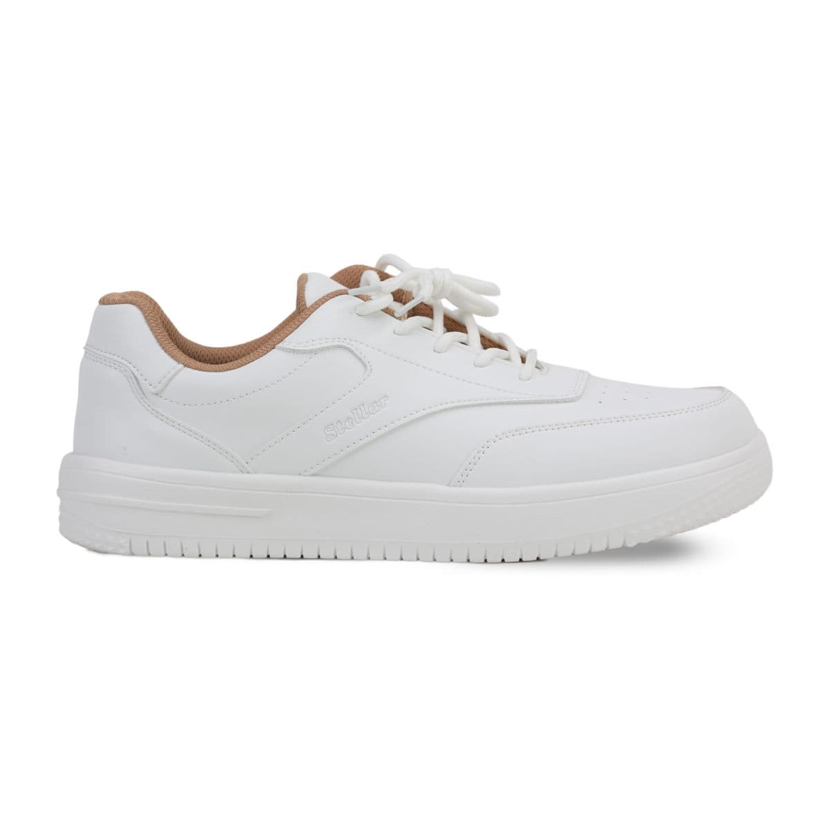 WHITE LACE UP SPORT SCHOOL SHOES