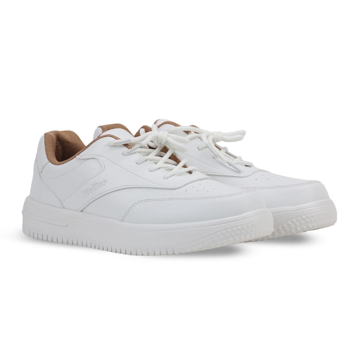 WHITE LACE UP SPORT SCHOOL SHOES