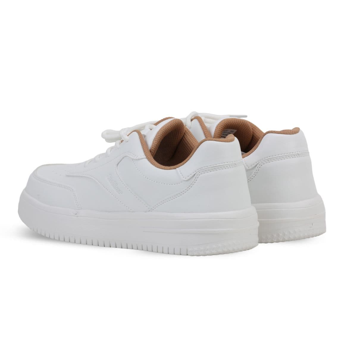 WHITE LACE UP SPORT SCHOOL SHOES