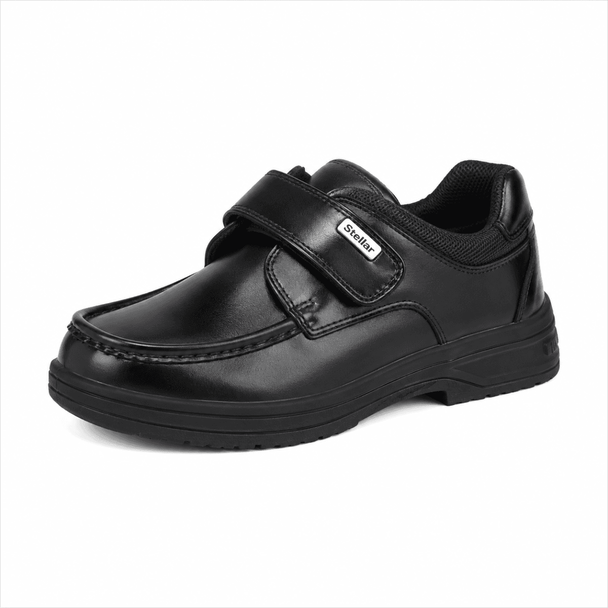BLACK VELCRO BOYS SCHOOL SHOES