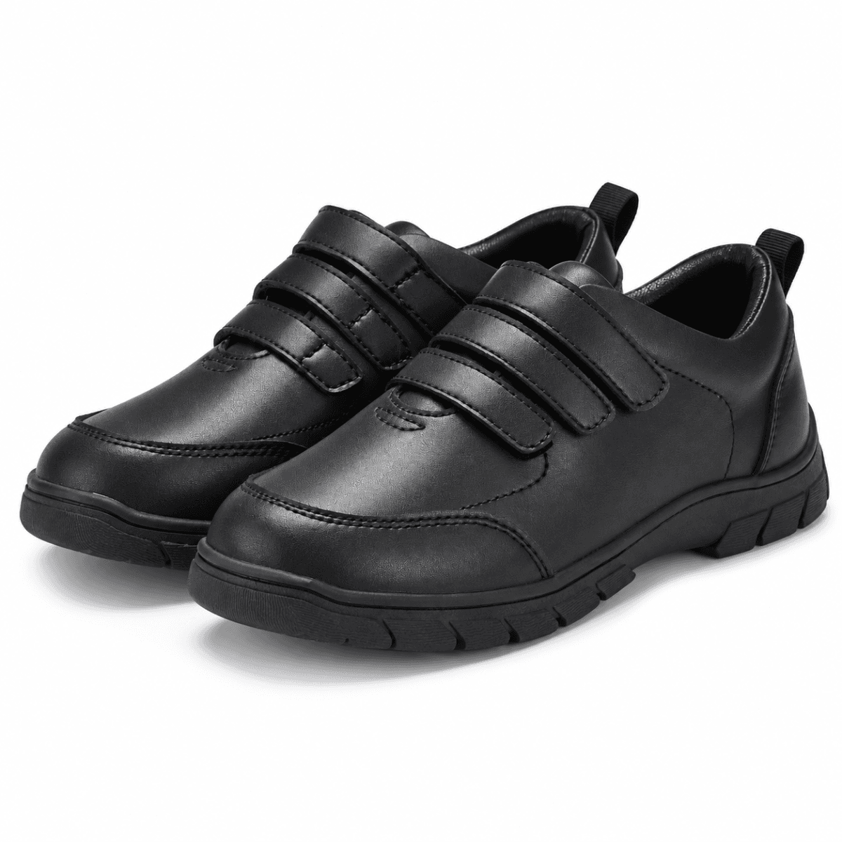 BLACK VELCRO BOYS SCHOOL SHOES