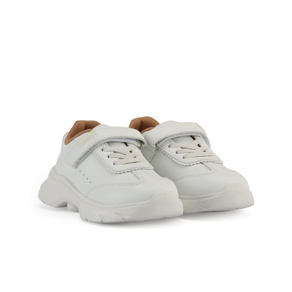 STELLAR STEP WHITE VELCRO SCHOOL SHOES