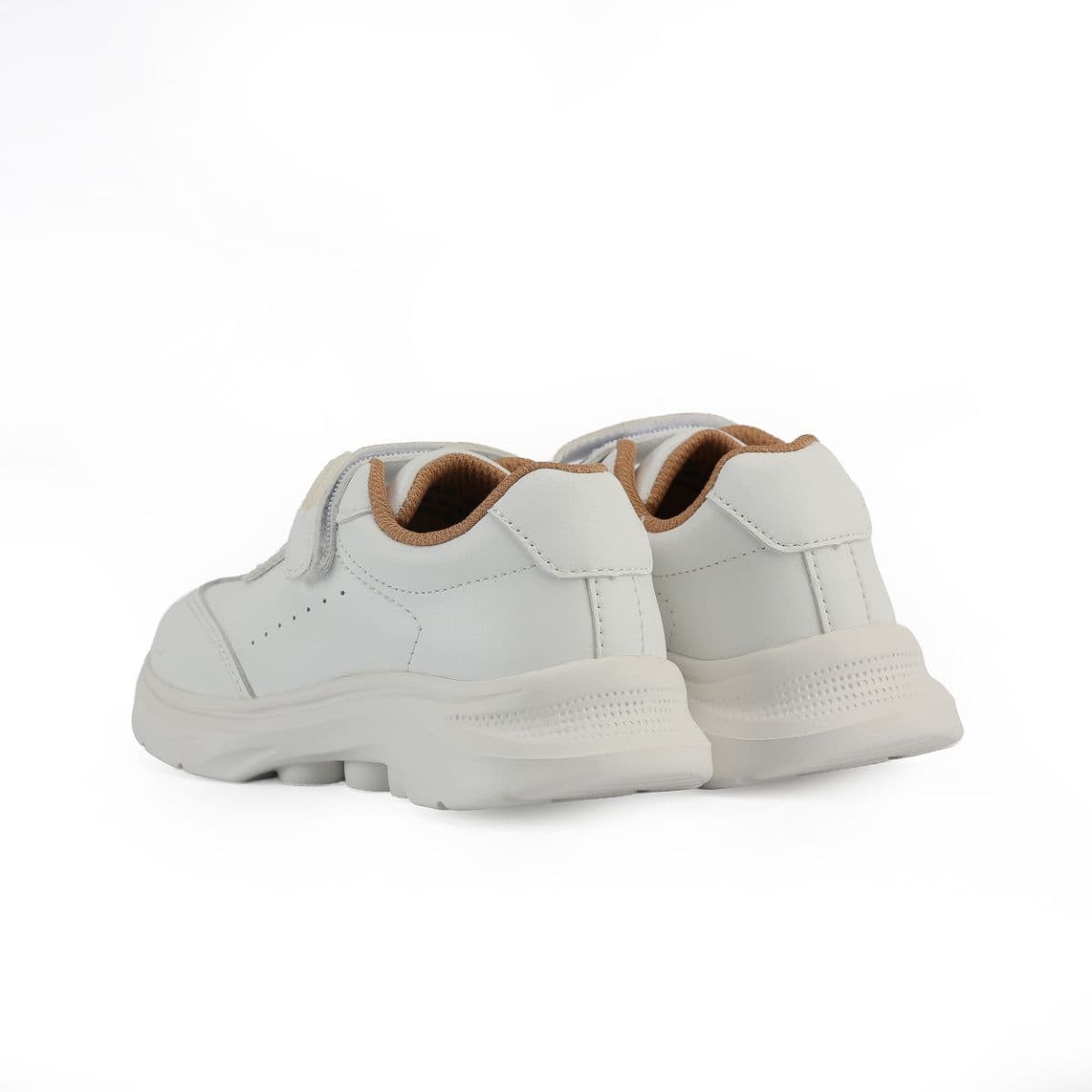 STELLAR STEP WHITE VELCRO SCHOOL SHOES