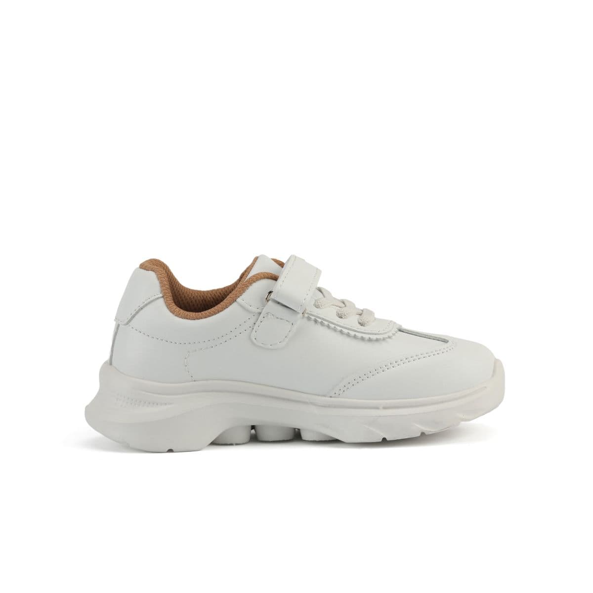 STELLAR STEP WHITE VELCRO SCHOOL SHOES