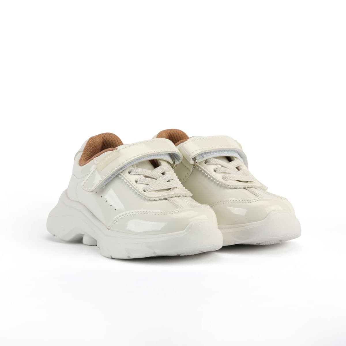STELLAR STEP WHITE VELCRO SPORT SCHOOL SHOES Image