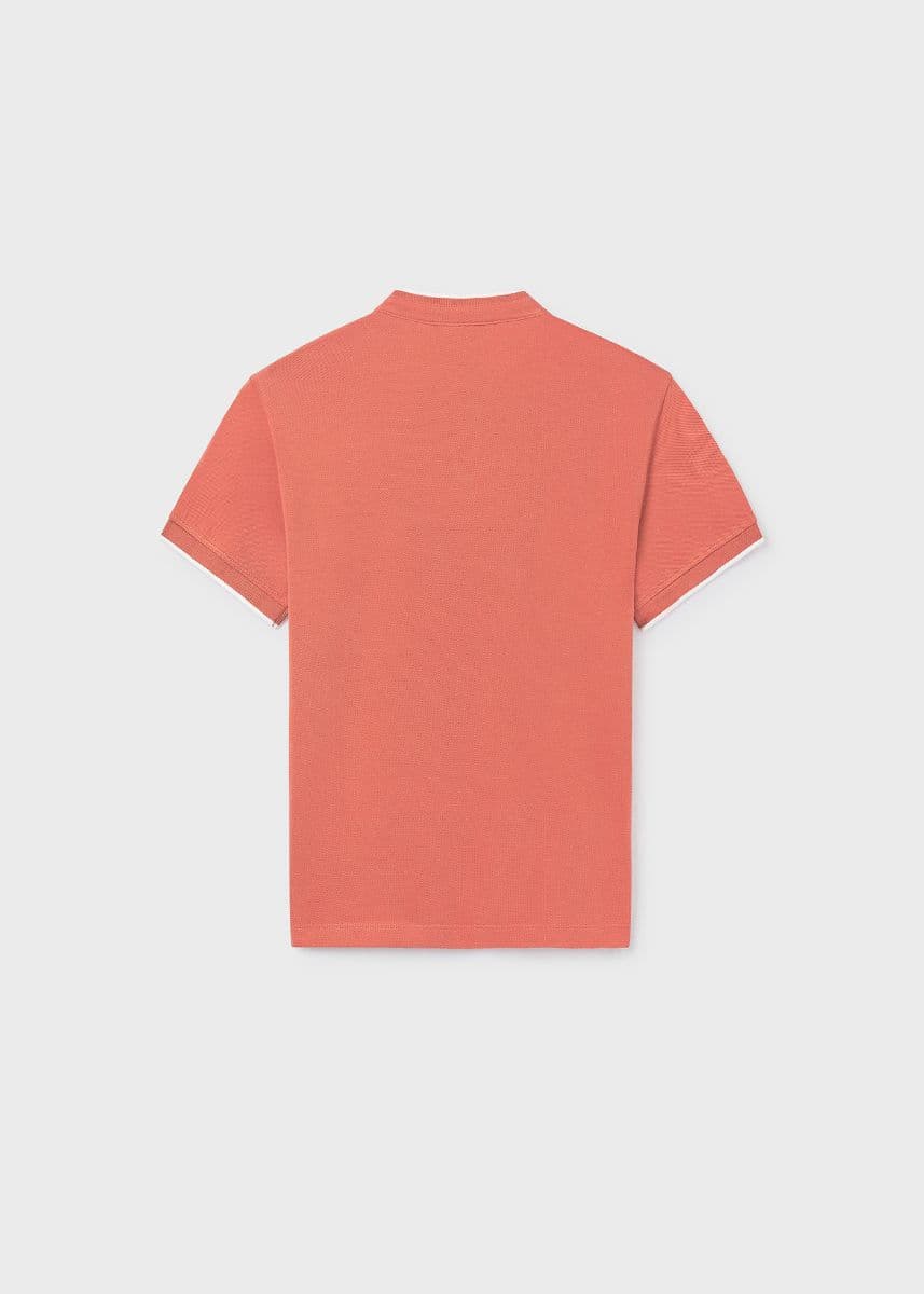 MAO COLLAR COPPER POLO TSHIRT