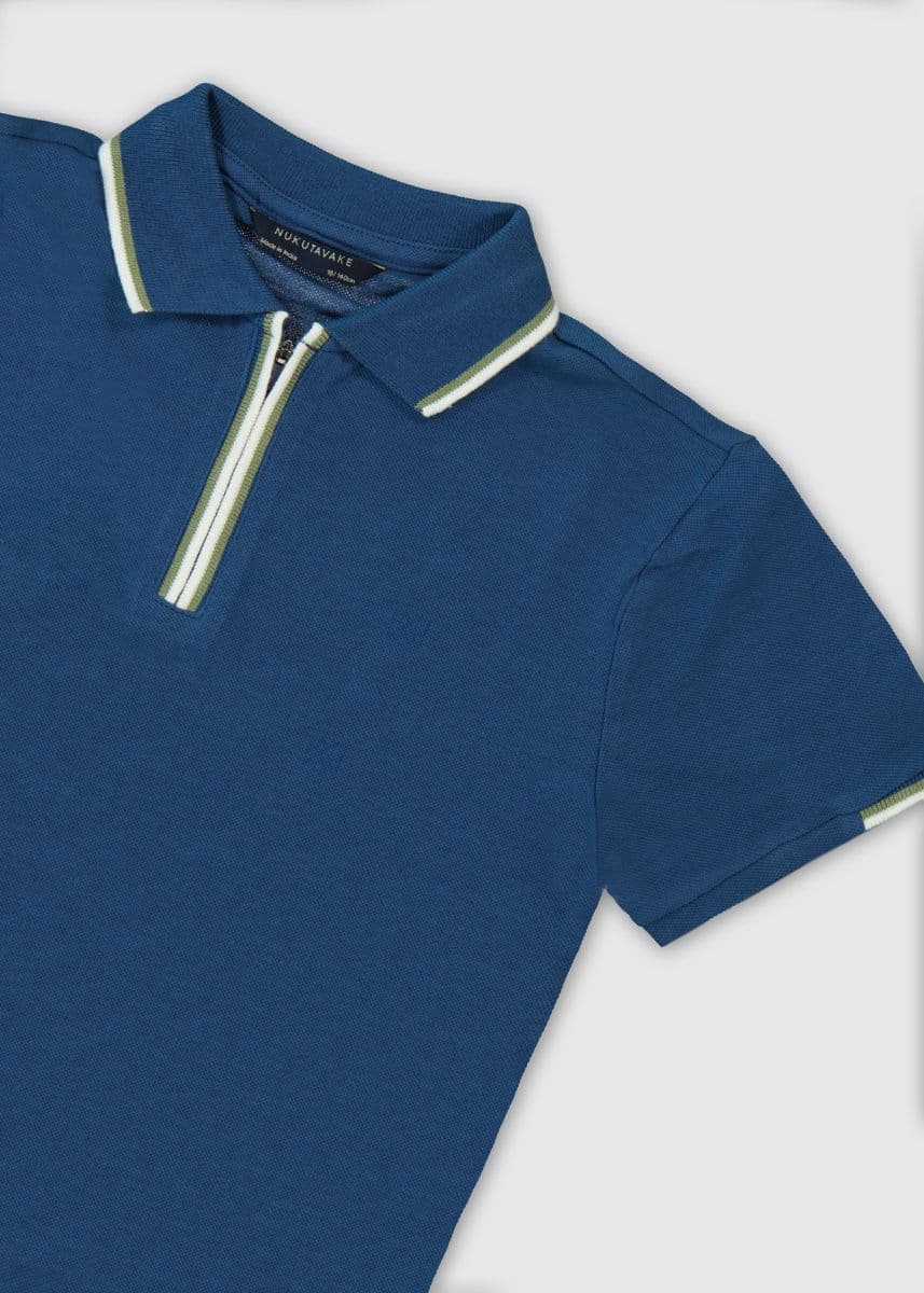 OCEAN ZIPPER POLO TSHIRT