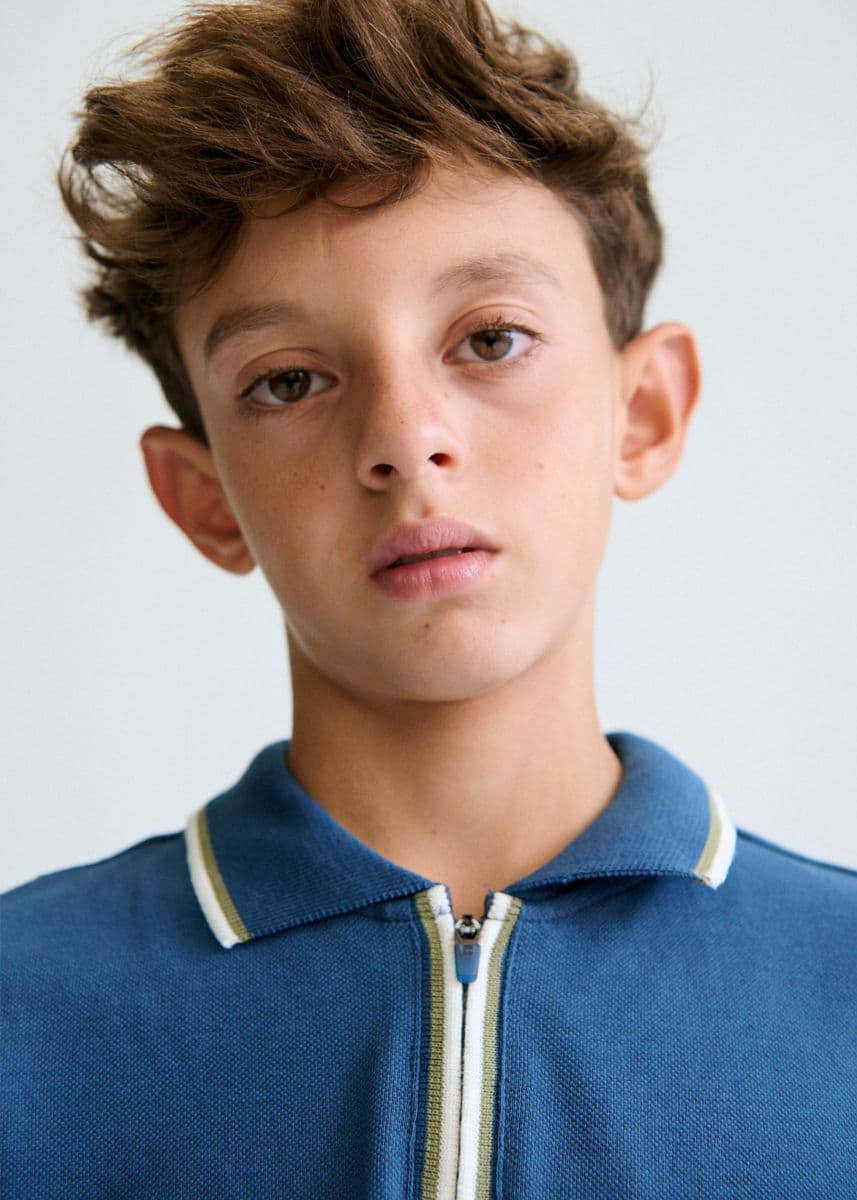 OCEAN ZIPPER POLO TSHIRT