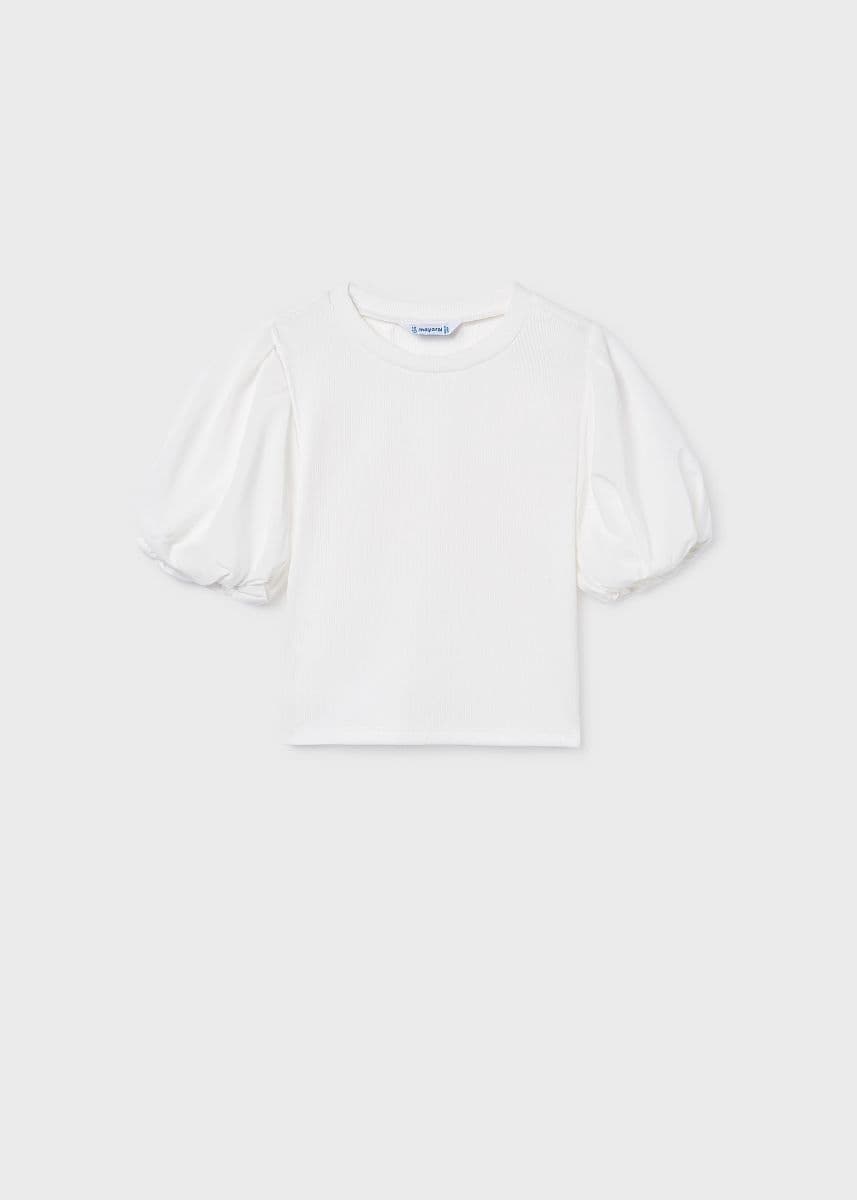 NATURAL PUFF SLEEVE BLOUSE Image