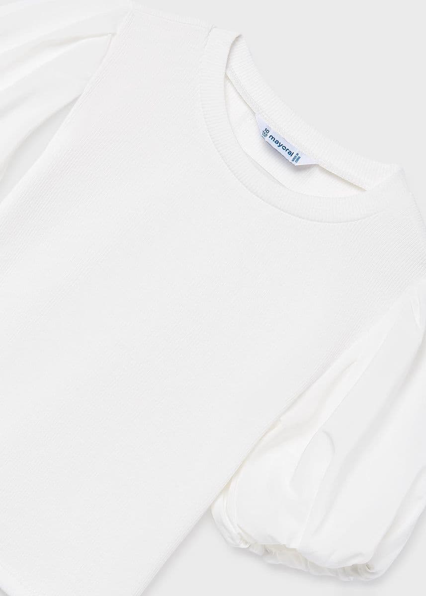 NATURAL PUFF SLEEVE BLOUSE