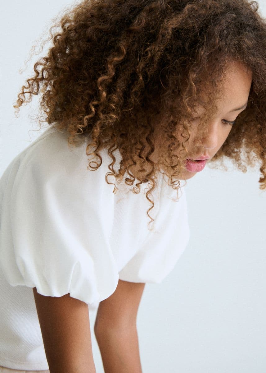 NATURAL PUFF SLEEVE BLOUSE