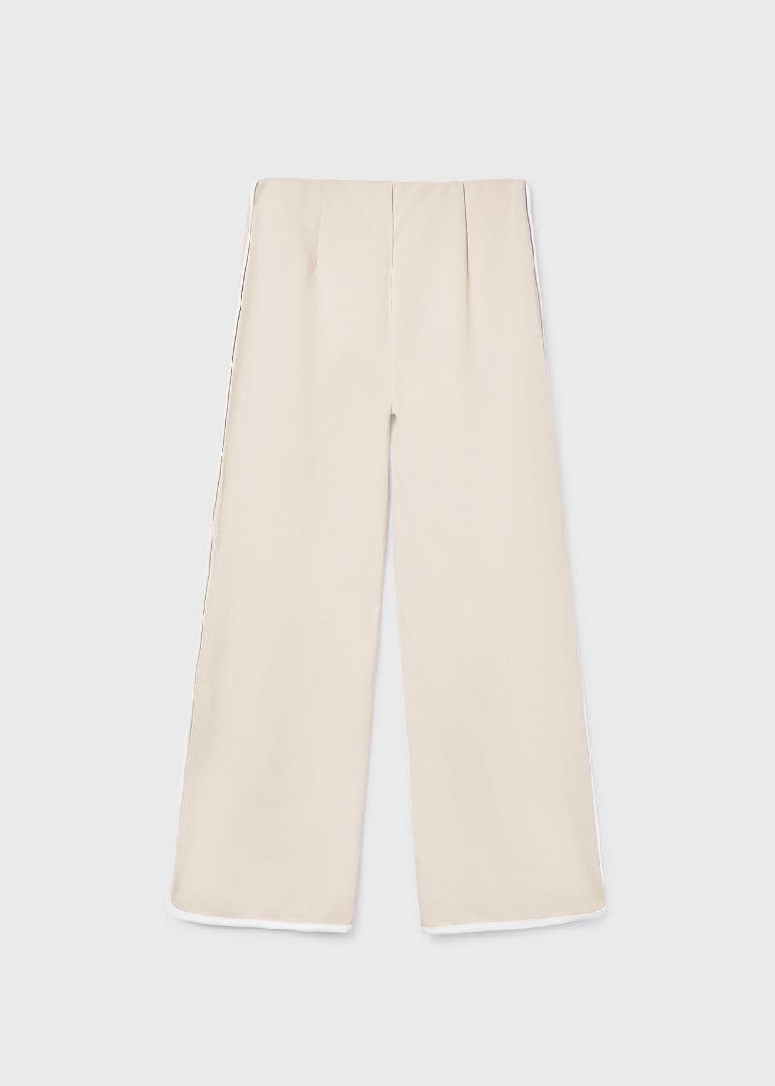 BEIGE GIRLS CULOTTE TROUSER