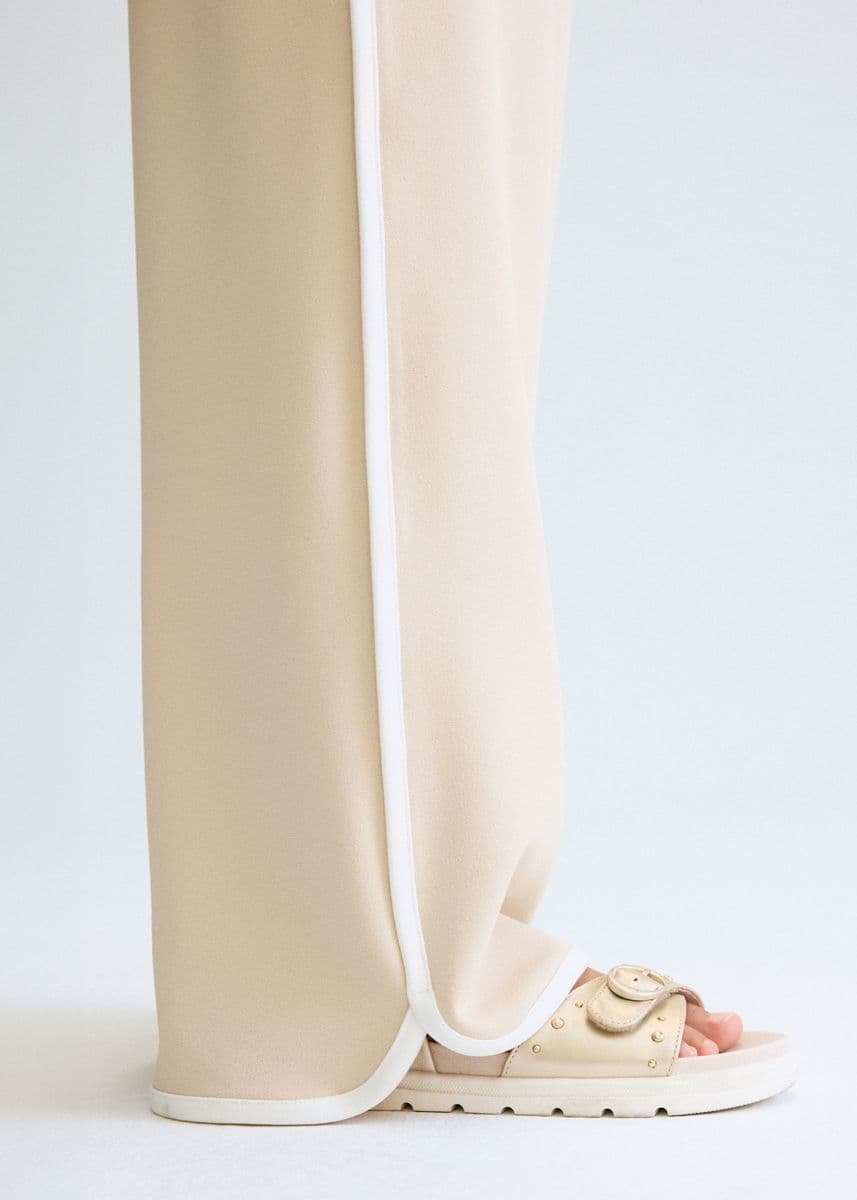BEIGE GIRLS CULOTTE TROUSER