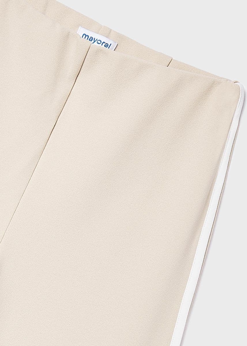 BEIGE GIRLS CULOTTE TROUSER