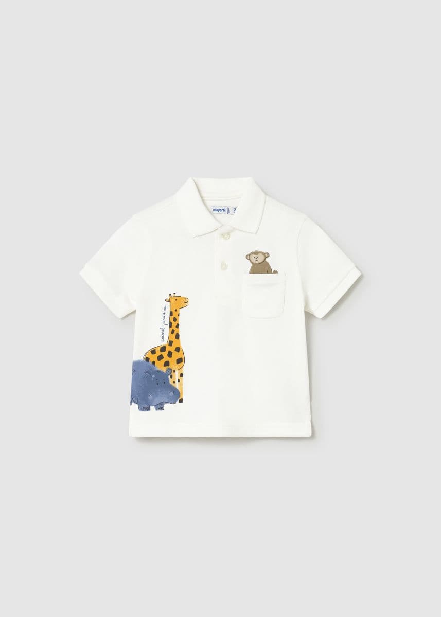 IVORY S/S POLO TSHIRT Image