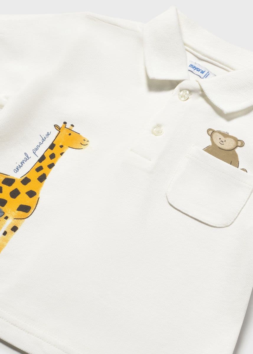 IVORY S/S POLO TSHIRT