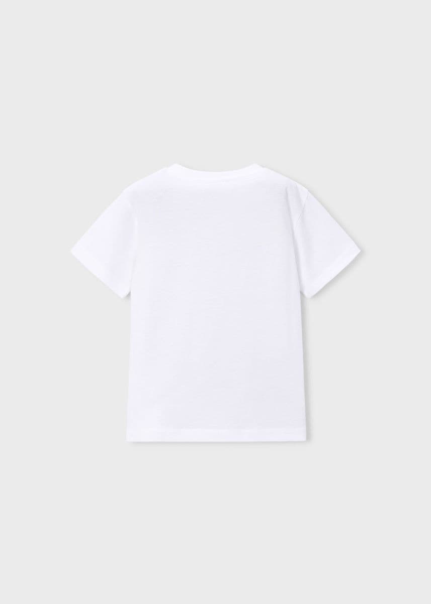 WHITE EMBROIDERED S/S TSHIRT