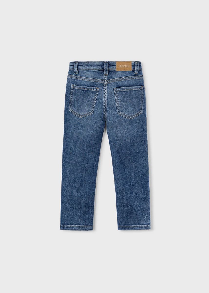 BASIC REGULAR FIT DENIM TROUSER