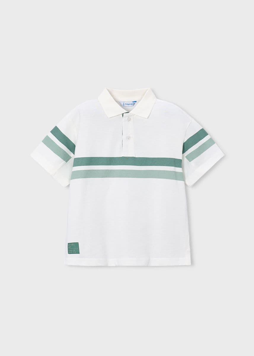 CREAM-GREE S/S POLO TEE Image