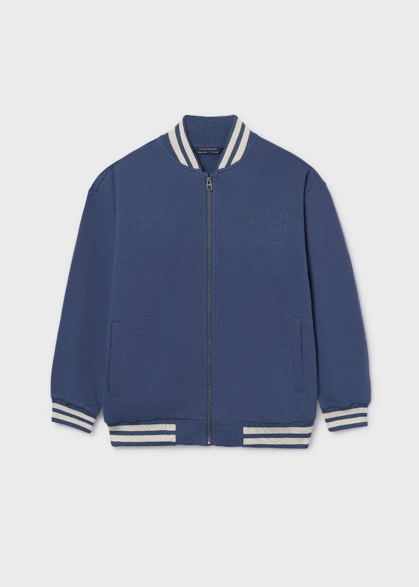 BLUE BASE BALL HOODIE