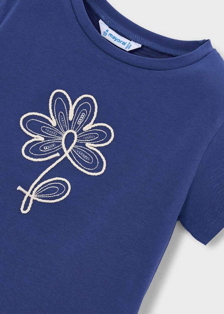 NAVY BLUE GIRLS TSHIRT