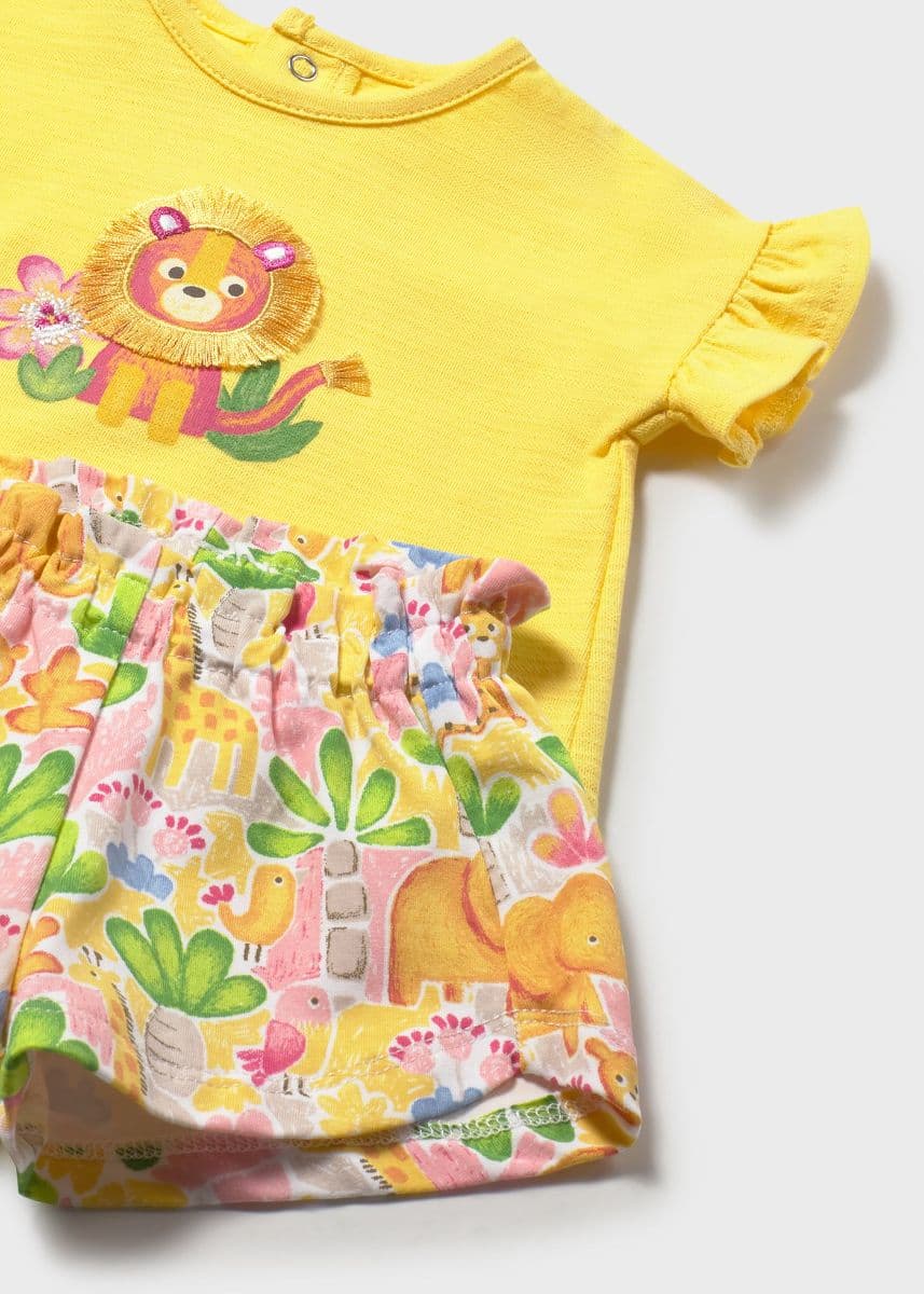 MUSTARD SHORTS SET