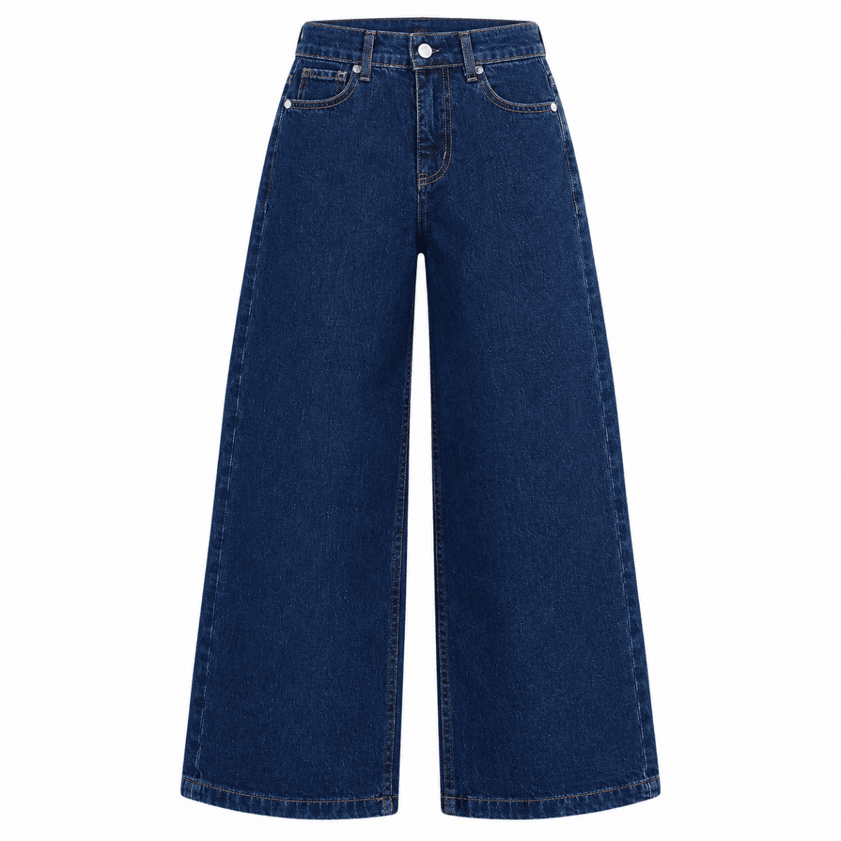 DARK BLUE BAGGY DENIM TROUSER Image