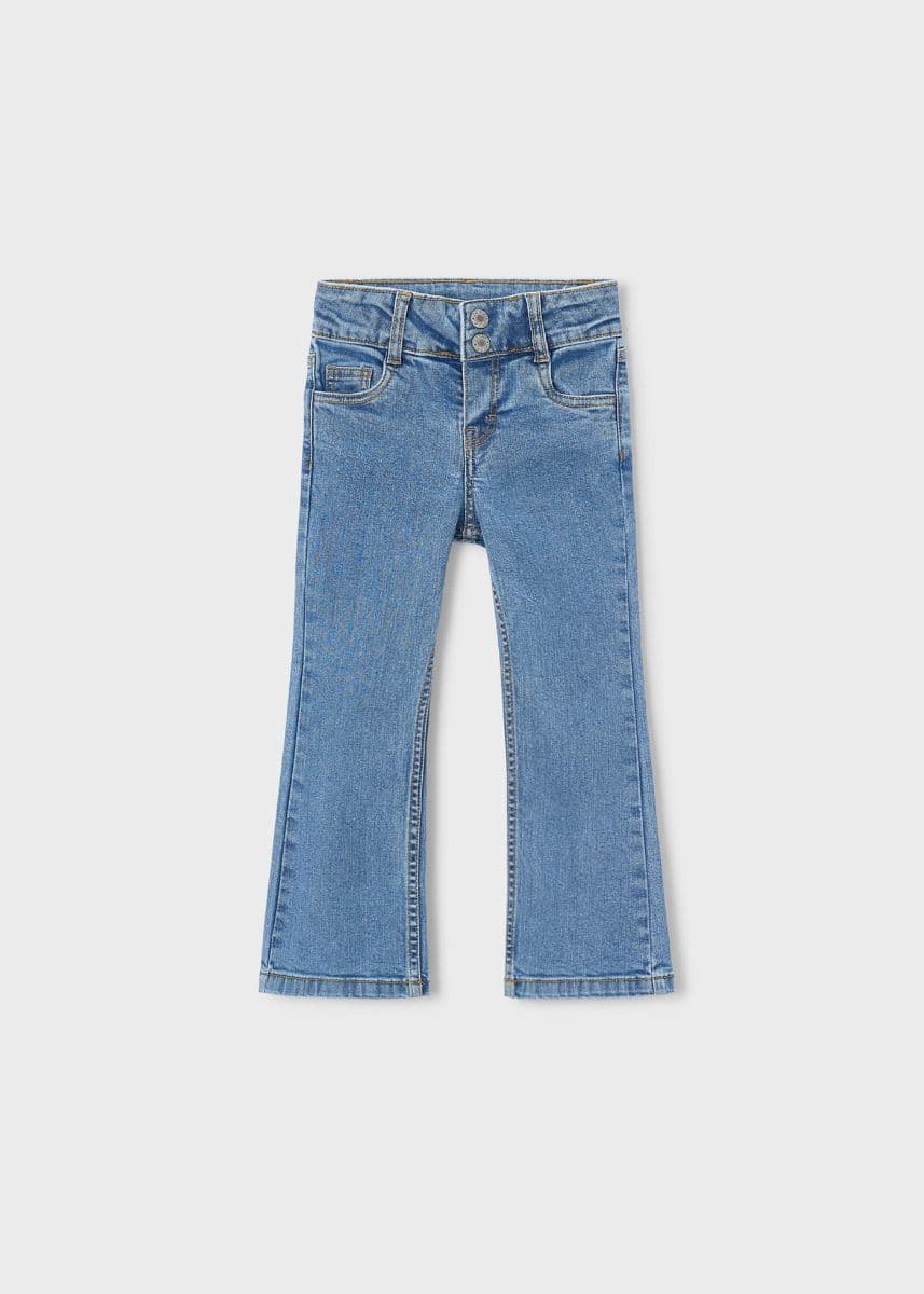 DENIM BLUE FLARE TROUSER Image