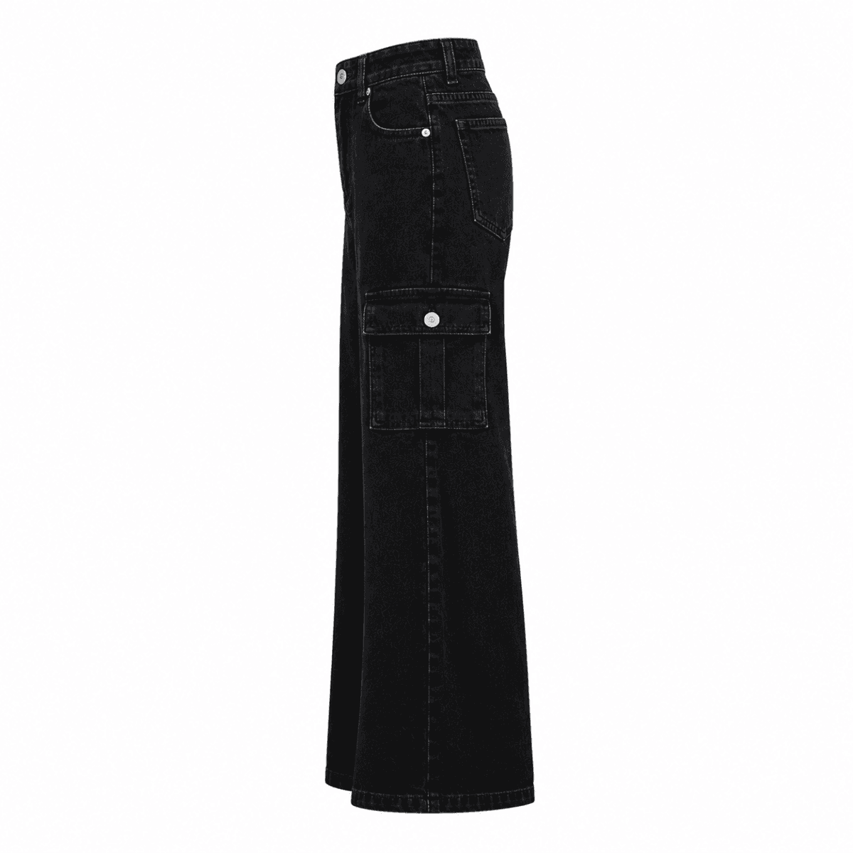 BLACK GIRL CARGO DENIM TROUSER