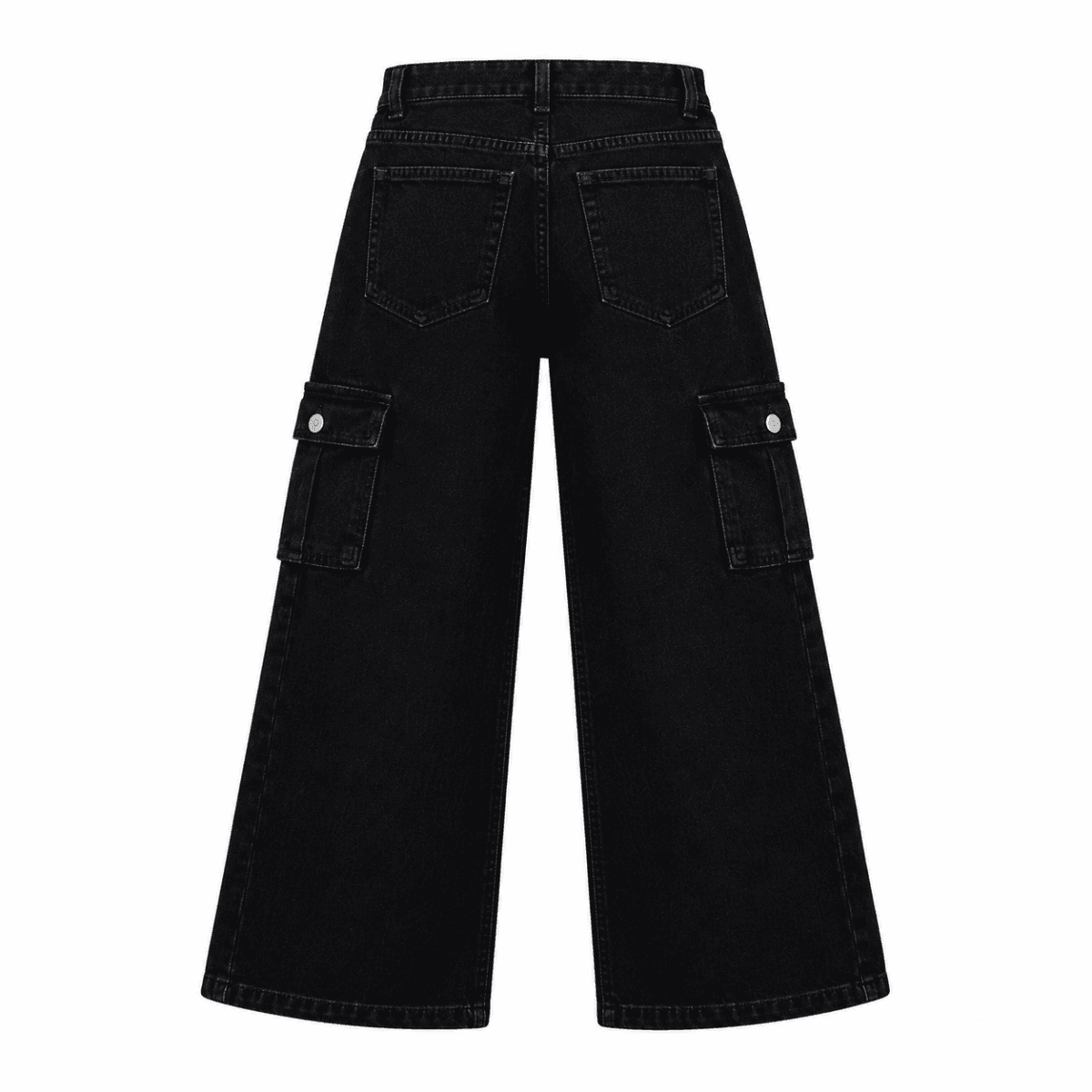 BLACK GIRL CARGO DENIM TROUSER