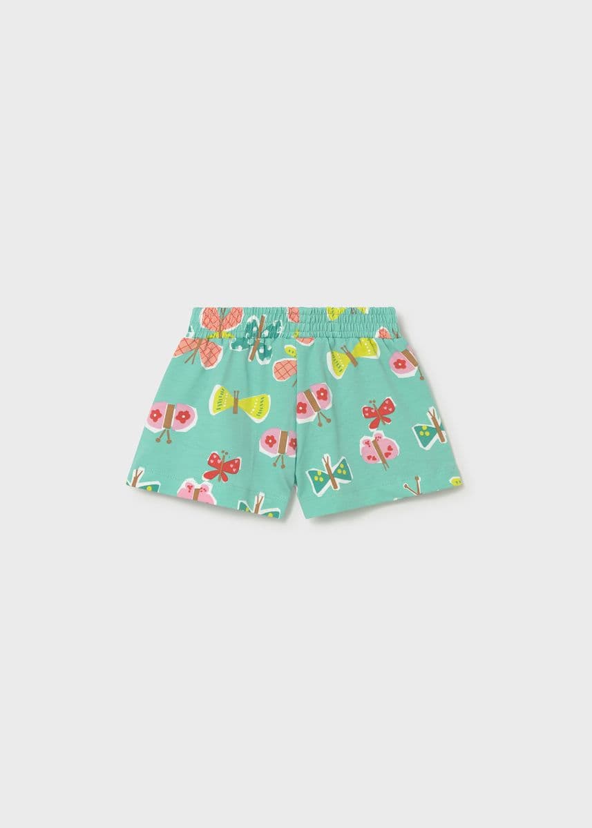 TURQUOISE COTTON SHORT