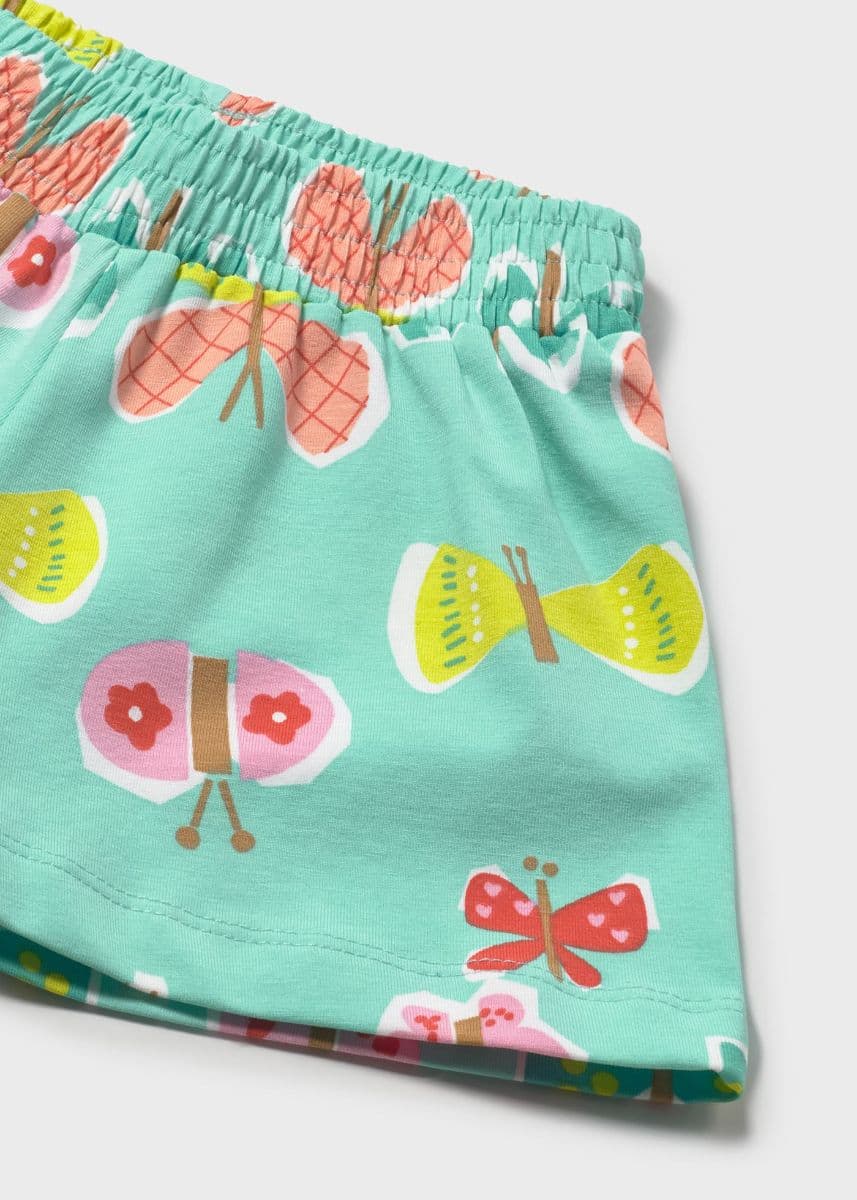 TURQUOISE COTTON SHORT