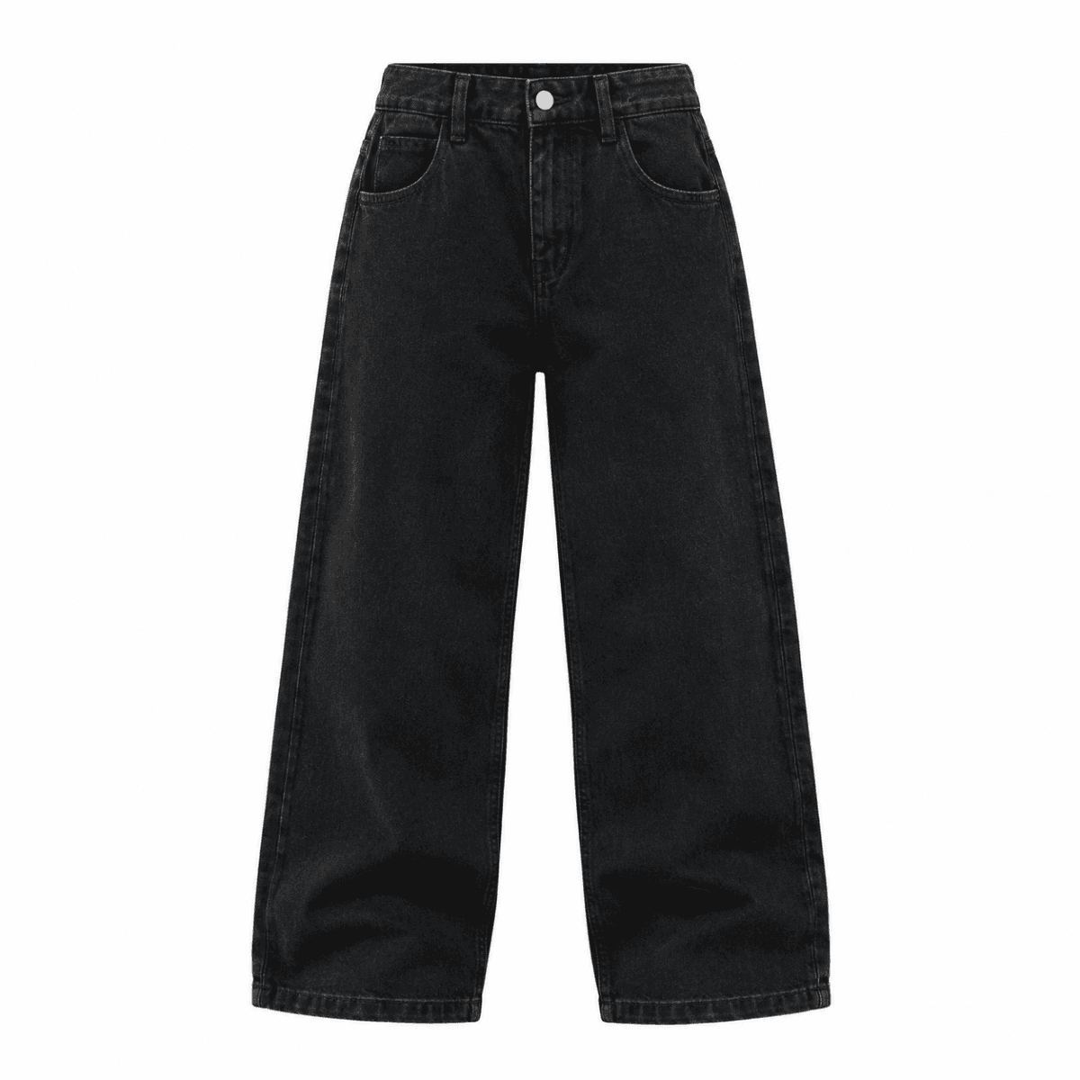 BLACK BAGGY DENIM TROUSER Image