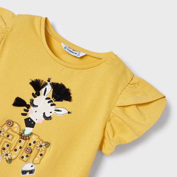 YELLOW BLOUSE WITH GRAPHIC