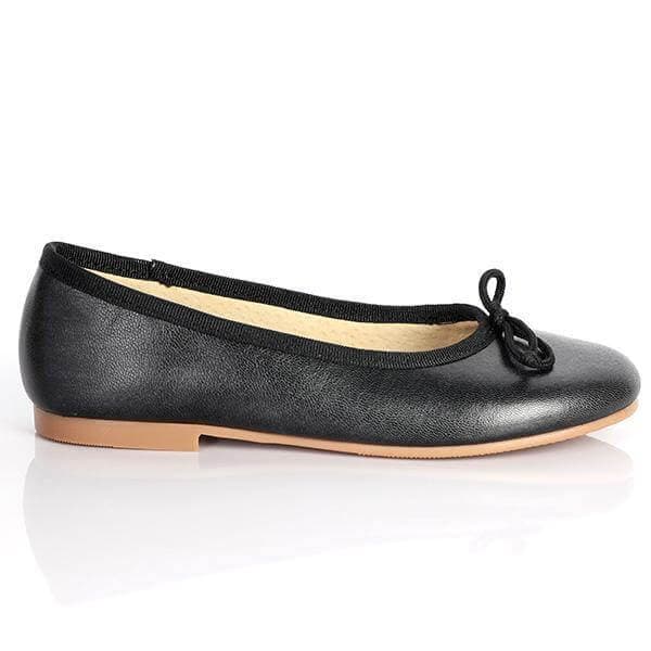 BLACK METALLIC BALLERINA