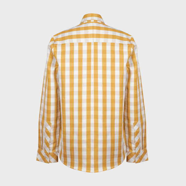 MUSTARD & BROWN L/S SHIRT & SHORT SET