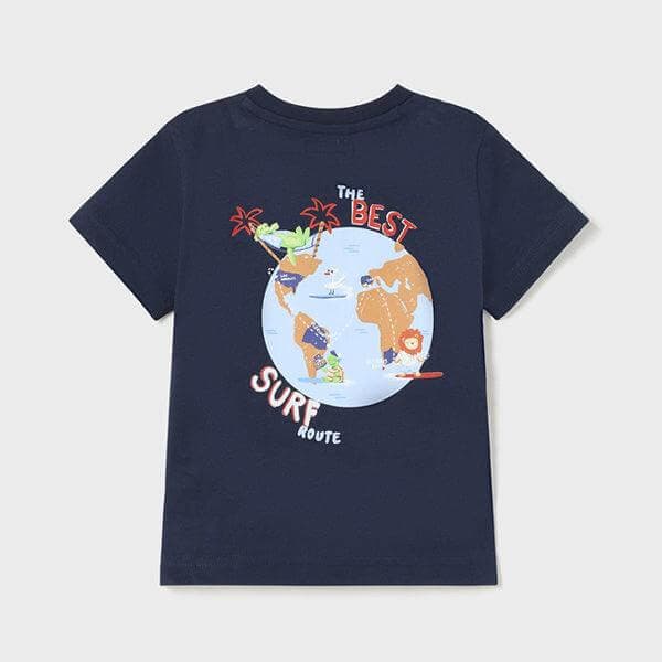 NAVY BLUE PRINT TSHIRT
