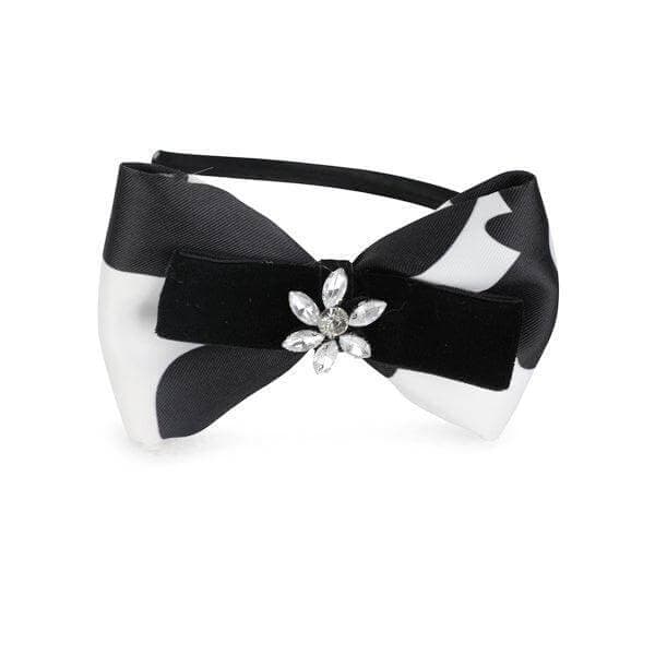 BLACK/WHITE MIKADO DRESS
